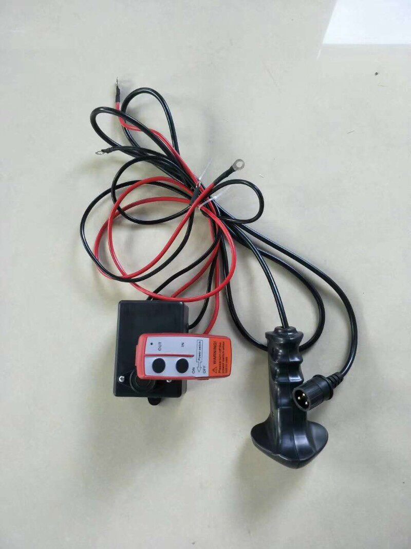 越野车电动绞盘无线遥控器小型车载吊机控制盒通用接收器 12V/24V