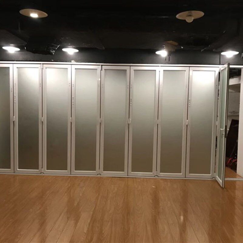 断桥铝重型折叠推拉阳台客厅室内玻璃隔断门车库洗车店商铺折叠门
