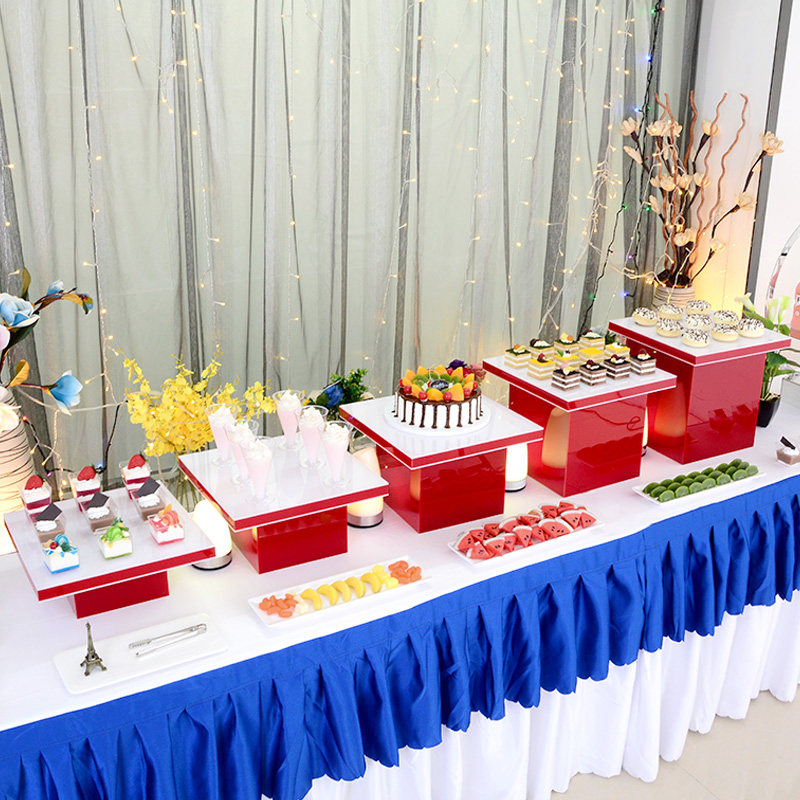 亚克力甜品台展示架摆件自助餐台蛋糕点心架子冷餐会套装茶歇摆台