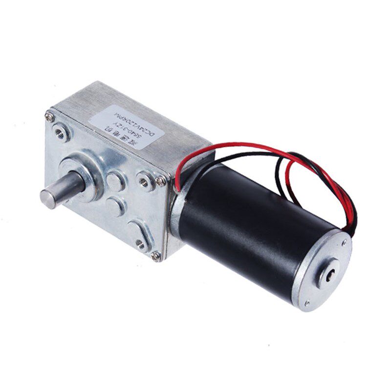 大扭矩直流减速电机diy 涡轮金属齿轮马达电动机12V/24V正反转