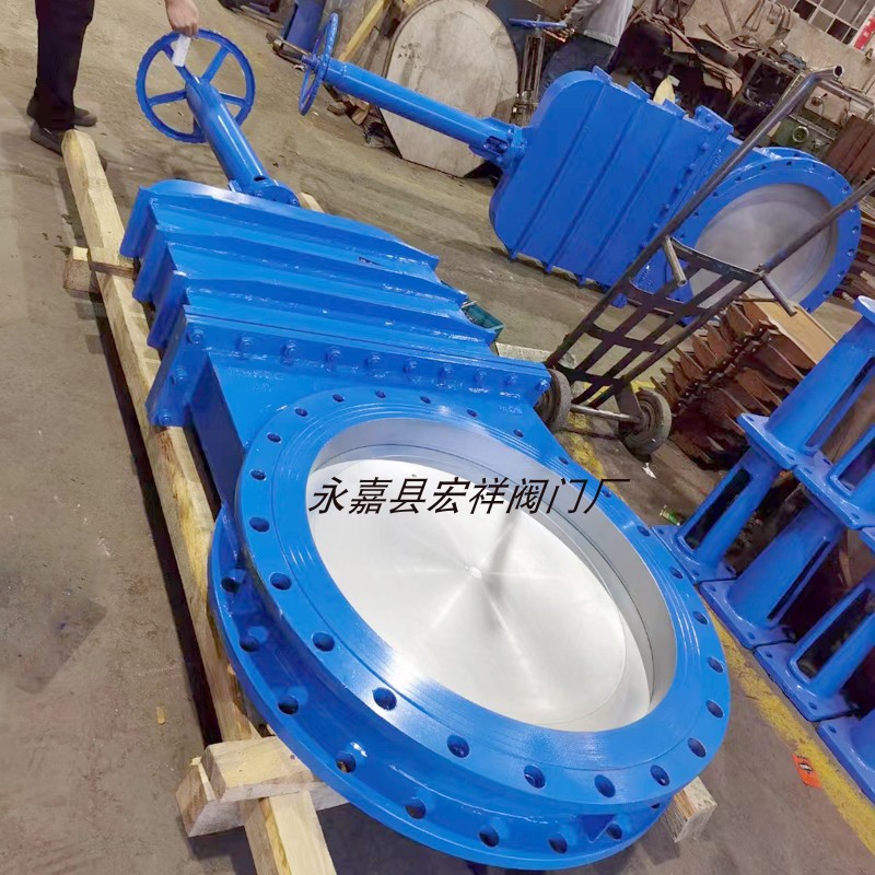 DMZ73X-6C大口径手动暗杆暗板刀闸阀瓦斯污水零泄漏专用刀型闸阀