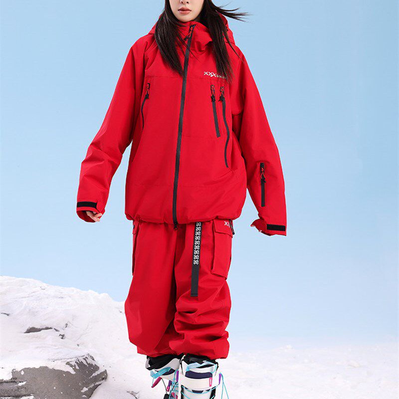 XXXsnow加棉单板滑雪服套装男女双板雪服3L防水压胶滑雪外套情侣