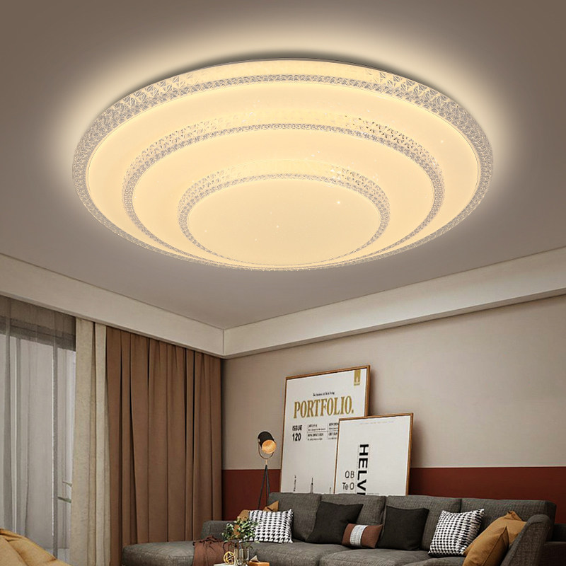 卧室灯轻奢2026新款主卧led吸顶灯双层圆形房间灯简约客厅阳台灯