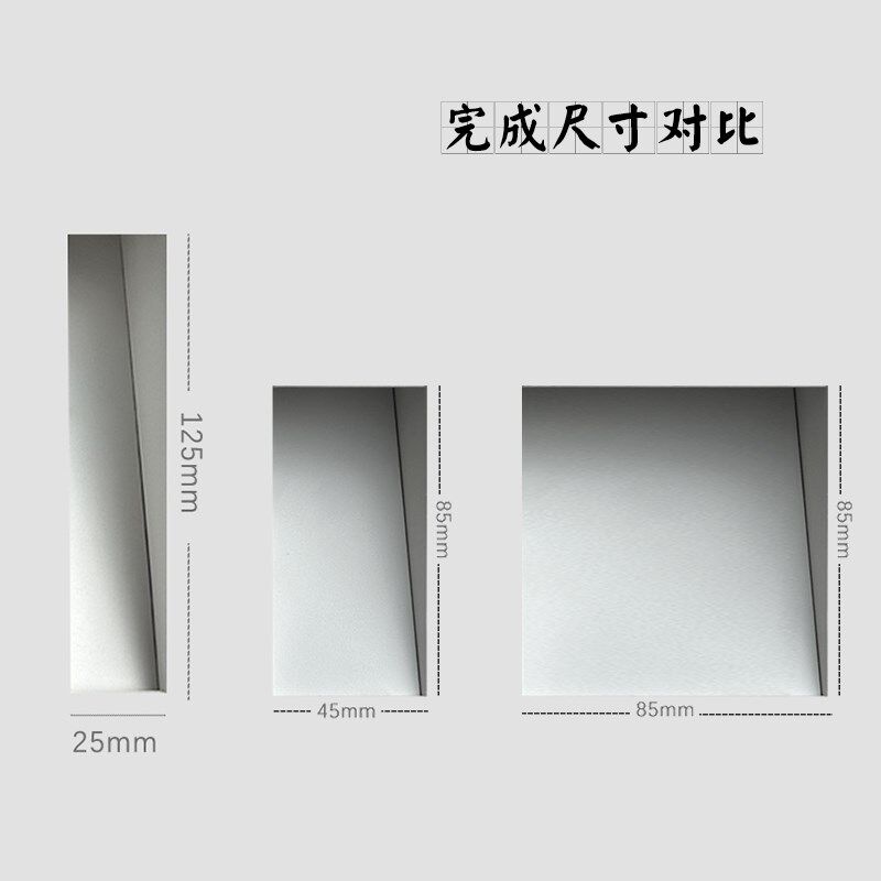 极简无边框隐藏地脚过道踢线内嵌入式预埋无主楼梯侧壁踏步感应灯