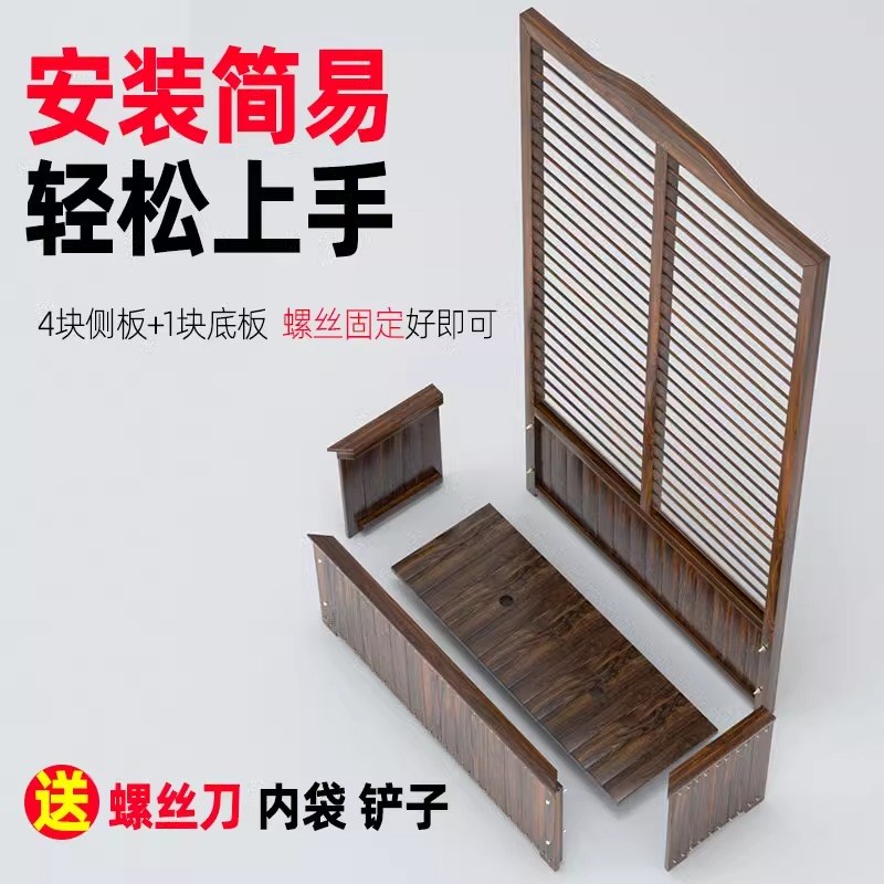 防腐木栅栏围栏围墙屏风隔断户外护栏庭院花园百叶爬藤花盆架隐私