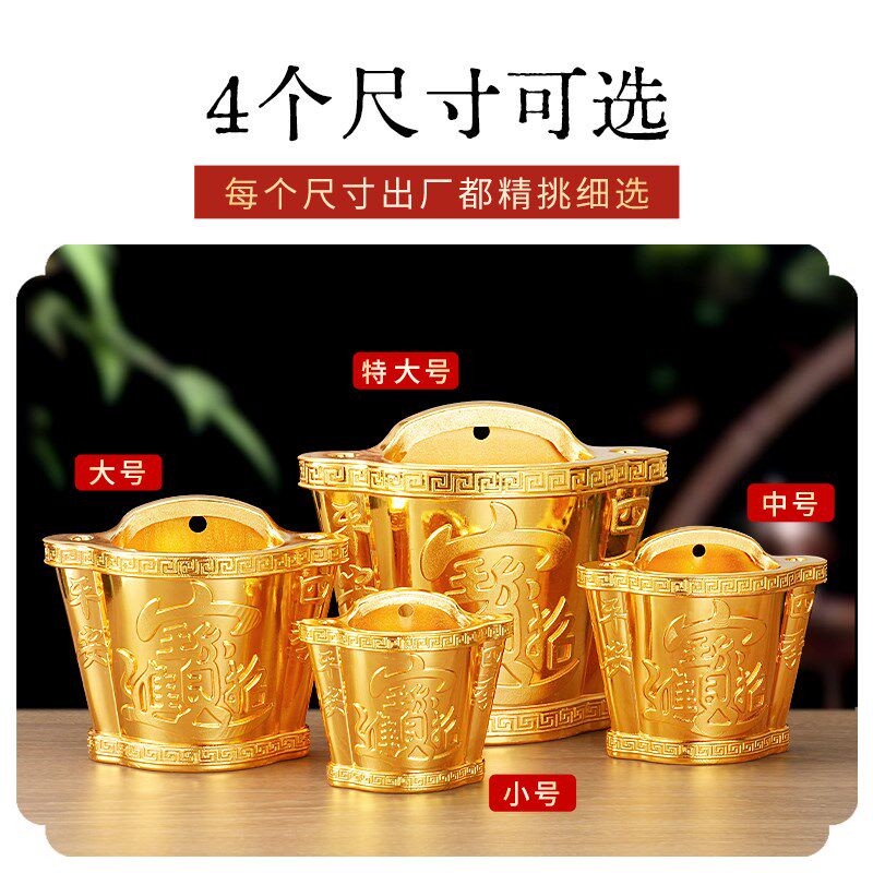 壁挂香炉新中式铜合金挂墙拜神香筒阳台家用招财蜡烛悬挂式香插