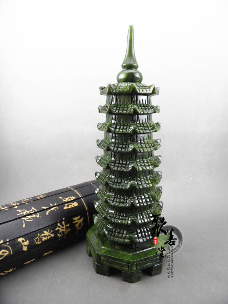包邮玉文昌塔精品南玉文昌塔摆件天然玉石摆件