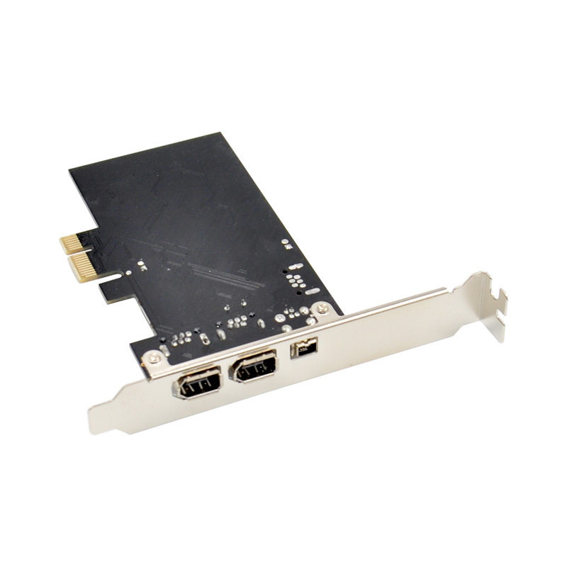 PCI-E转1394 IEEE1394视频图像采集卡1394A 2+1 免驱 配线