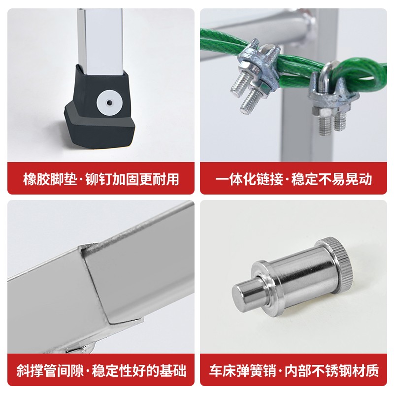 马凳折叠升降加厚装修伸缩施工凳子架子刮腻子多功能铝合金脚手架