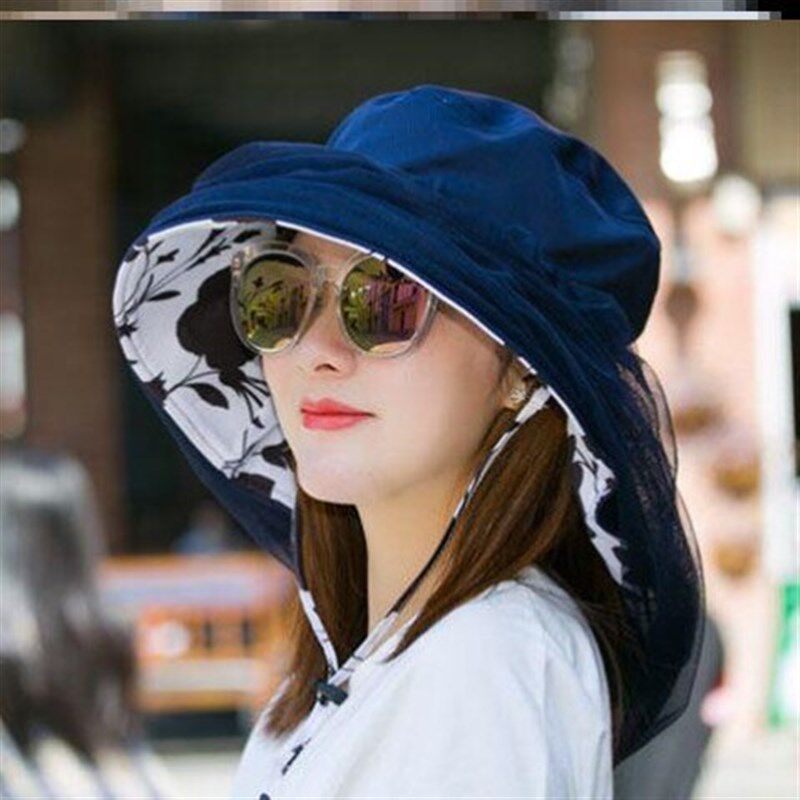 帷帽帽子女夏季大沿遮阳帽防晒帽遮阳帽户外出游防蚊抗UV遮脸