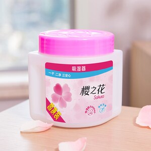 樱之花除湿盒干燥剂衣柜吸湿盒氯化钙防潮剂防霉包270g*3盒