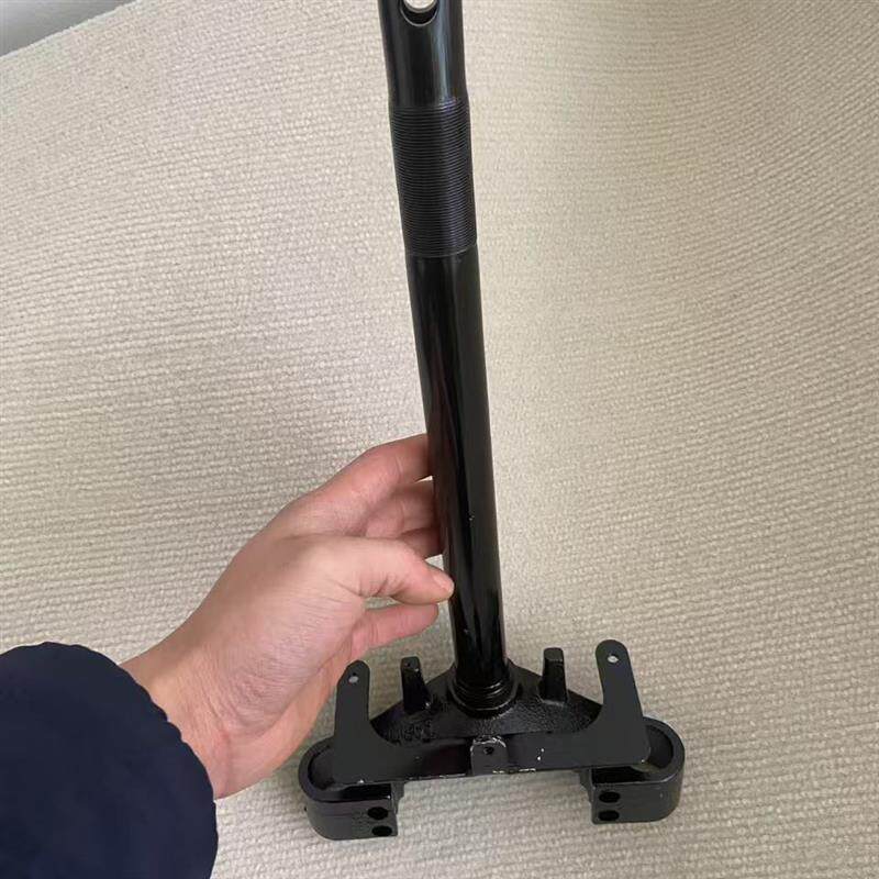 电动车电车红豆小龟王前叉方向柱立柱下连板27管小龟王前叉