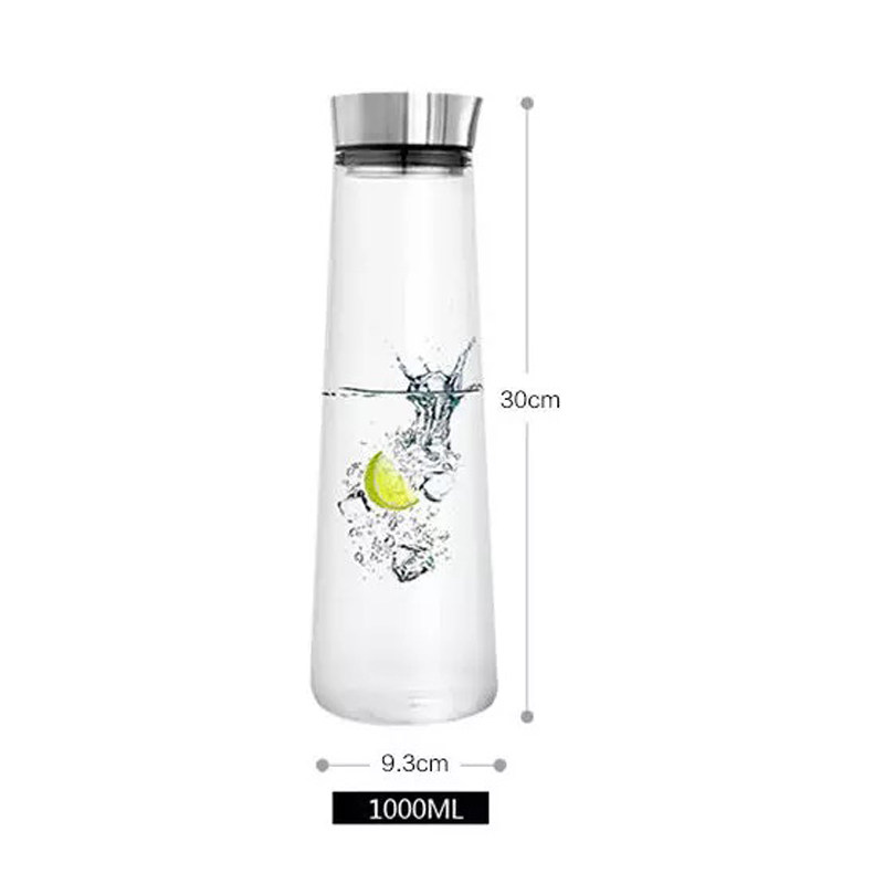 北欧风格玻璃冷水壶家用玻璃凉水壶水杯创意大容量过滤茶壶1L包邮