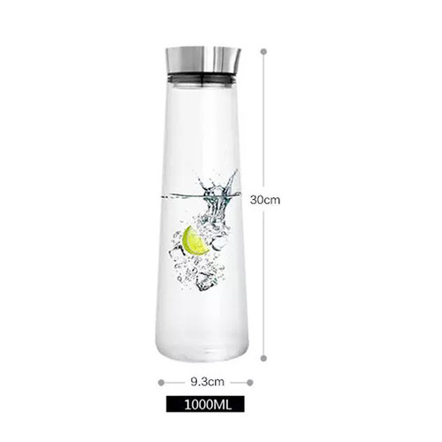 北欧风格玻璃冷水壶家用玻璃凉水壶水杯创意大容量过滤茶壶1L包邮