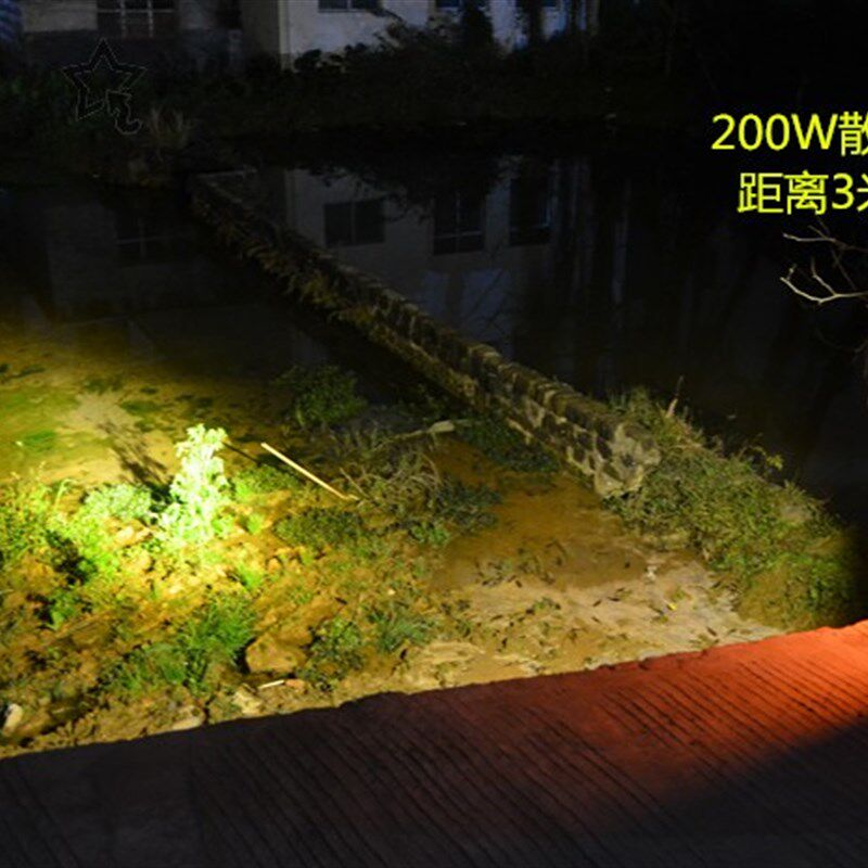 超亮充电式12V散光头灯 露营强光头戴式黄光白光大光斑带电池泛光