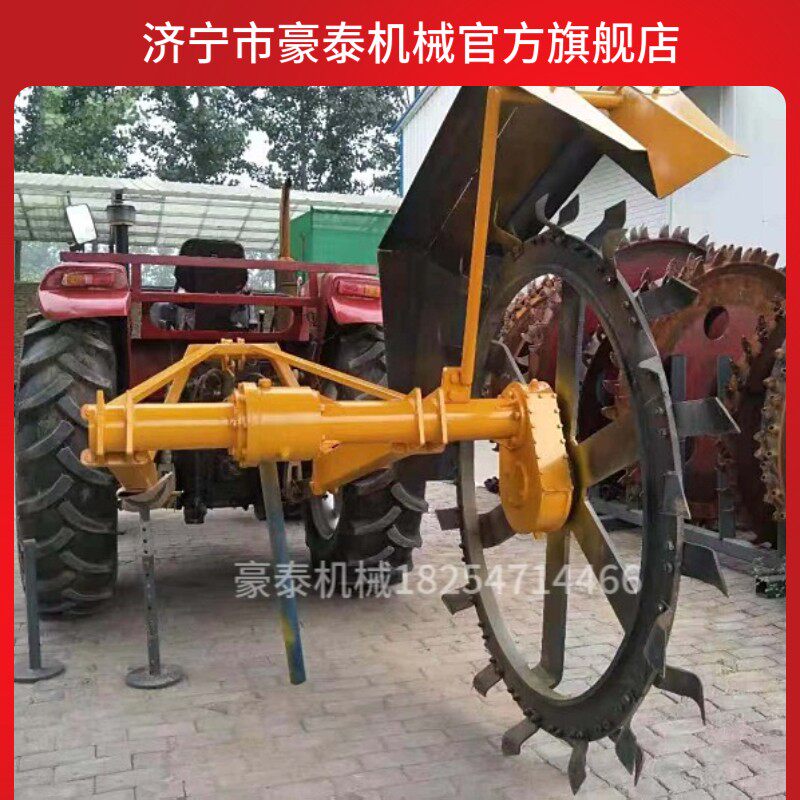 果园开沟机大型拖拉机开沟机果树开沟机深沟施肥开沟机侧出土开沟
