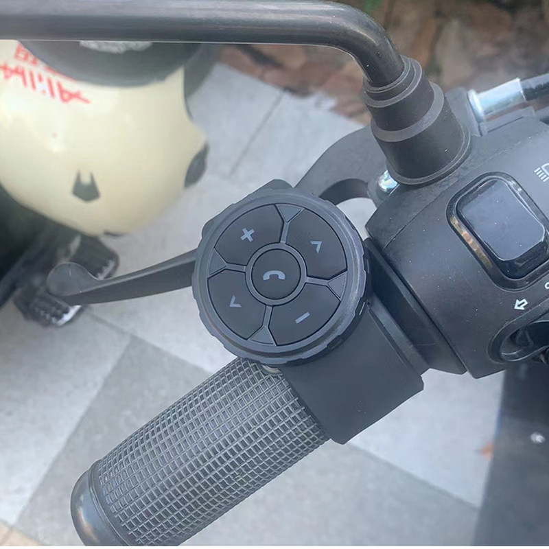手机蓝牙遥控器无线蓝牙切歌音量控制器摩托车电动车车载遥控器