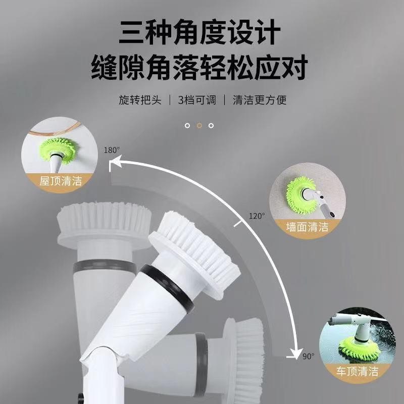 新款手持大功率厕所洗手间鱼缸厨房地面抛光专用耐用电动清洁刷