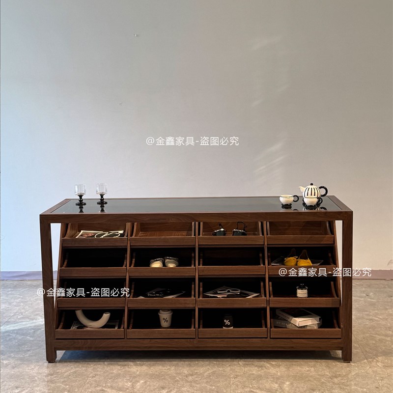 服装店中岛桌展示台童装店流水台女装店展柜中古饰品陈列柜储物柜