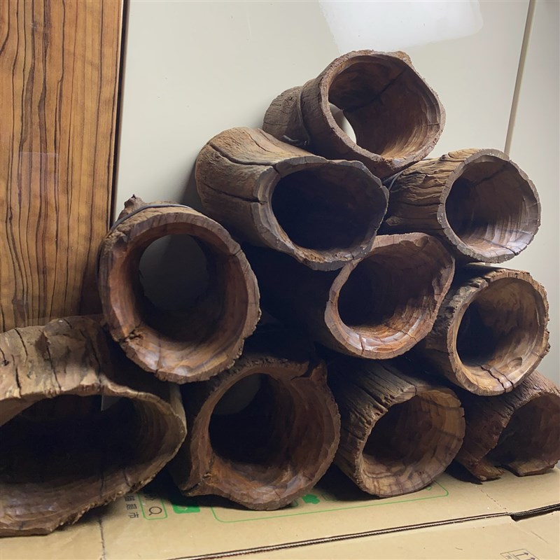 紫柚木树洞沉木寄居蟹鱼虾栖息躲避繁殖罐南美异型灯科鱼造景异形
