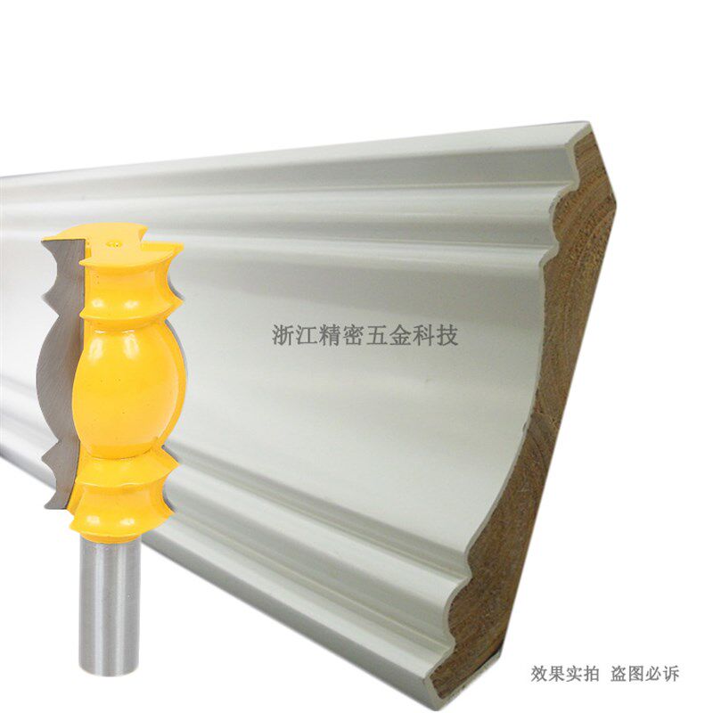木王欧式阴角线刀吊顶刀橱柜线刀线条刀欧美实木线条刀具1/2柄