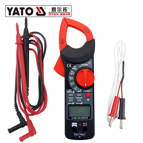 YATO易尔拓仪器仪表三位半数字万用表LCD显示电子钳形表YT-73091