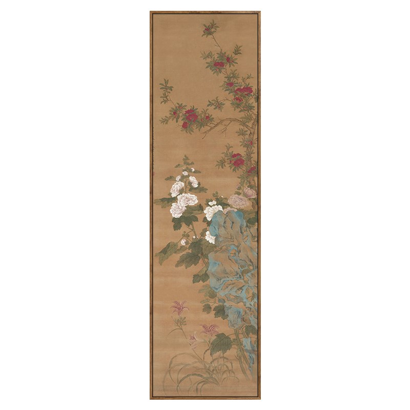 新中式复古风名家花鸟装饰画中国风宋式美学茶室书房竖屏软装挂画