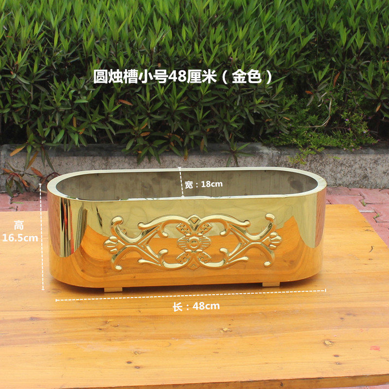 蜡烛架子户外不锈钢烛台针款防风立放式可装水佛堂香烛座祠堂烛架