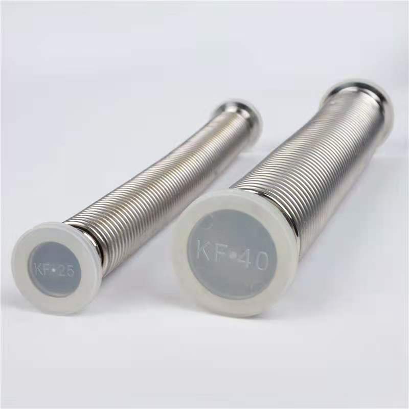 KF真空波纹管304真空柔性软管快卸法兰伸缩管不锈钢真空膨胀节