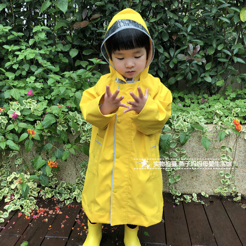 儿童雨衣宝宝幼儿园小孩小童学生男童女童雨披书包位雨具上学雨服