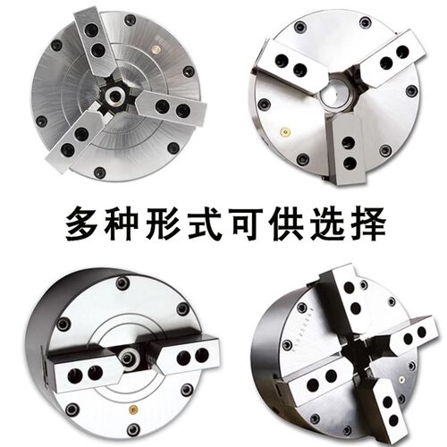 比优特中实三爪气动卡盘BK110/130/160/200/250/320SQ机车床夹具