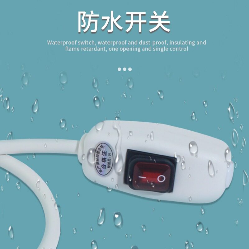 16A大三孔带独立开关插排带线延长转换器接线板10A热水器防水插头图片