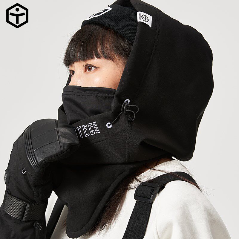 TaoTech户外滑雪风雪帽防风防泼水头盔头套护脸护脖保暖