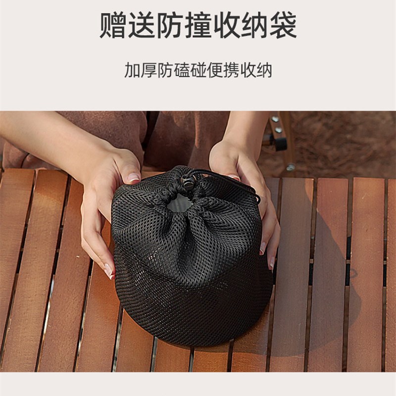 304不锈钢烧水壶户外便携式茶具茶壶煮茶烧茶煮水泡茶野营露营