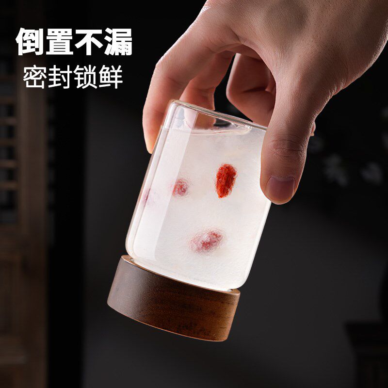 燕窝分装瓶可蒸煮高硼硅花胶燕窝炖蛊玻璃密封罐食品级鲜炖燕窝杯