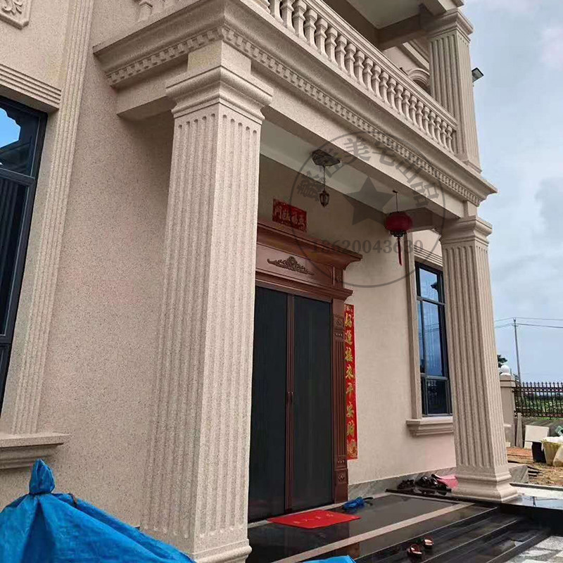 带槽方柱罗马柱子模具四方模板条纹欧式别墅大门现浇方形建筑模型