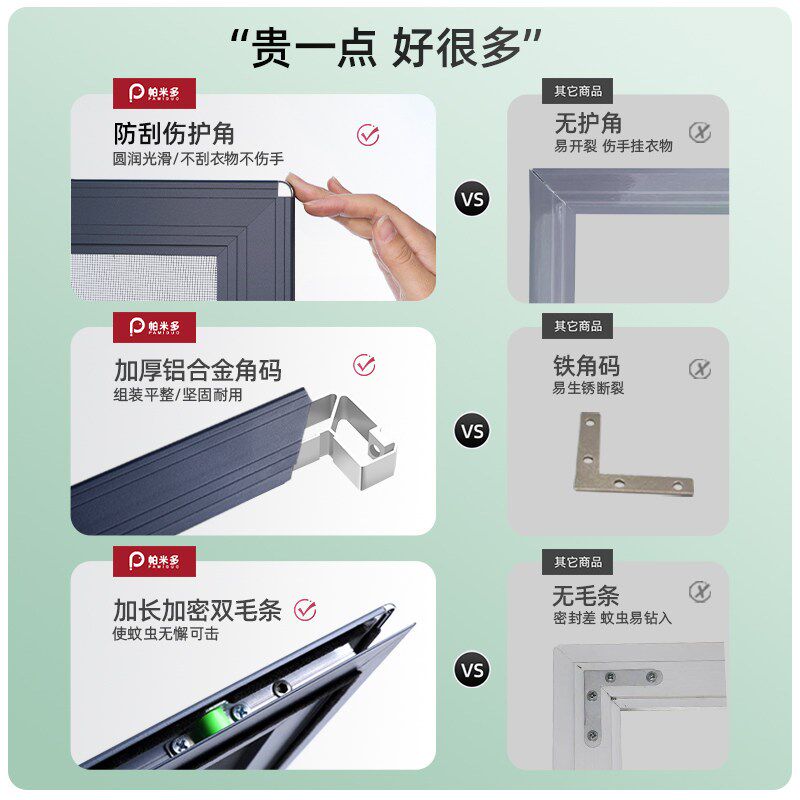 纱窗可推拉式自装防盗防蚊网平移沙窗不锈钢窗框铝合金定制金刚网