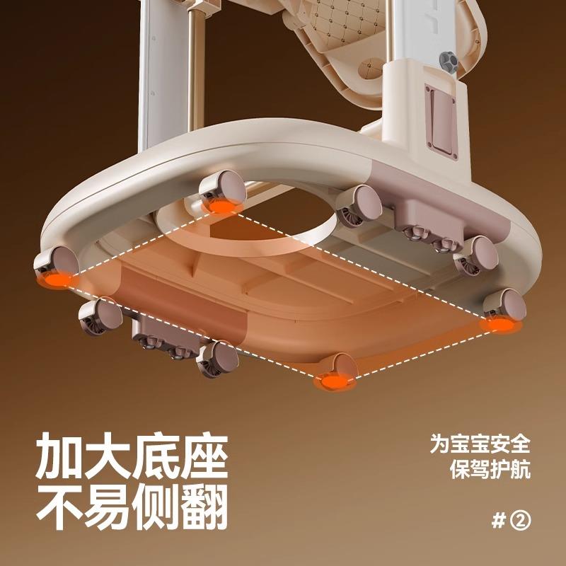 婴儿学步车餐椅摇摇椅三合一多功能家用餐桌座椅可调高度防o型腿