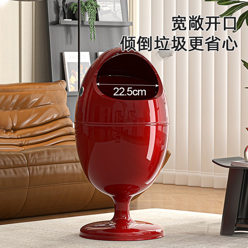 客厅垃圾桶轻奢高档家用2025新款大号免弯腰垃圾筒高颜值卧室纸篓