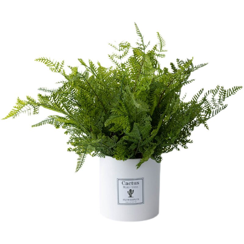 北欧现代极简约户外森林系仿真植物绿植花草盆景花瓶套装盆摆件