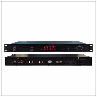 F508R全新立体声调频收音头机架式工程机 FM数字调谐器 带蓝牙USB