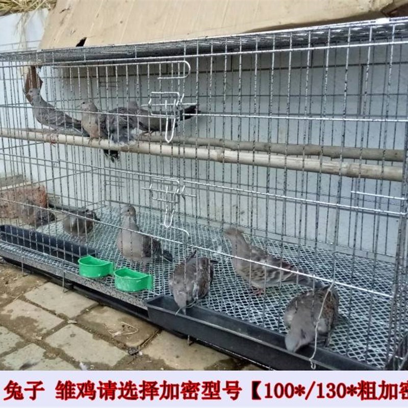 鸡笼子家用折叠养殖笼特大号粗加密鹌鹑鸽子笼兔笼猫笼狗笼铁丝网
