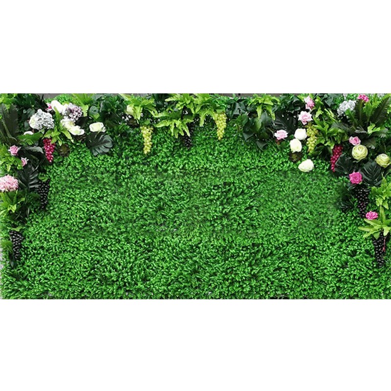 仿真绿植墙植物墙背景花形象室内壁挂绿化塑料假草坪门头招牌装饰