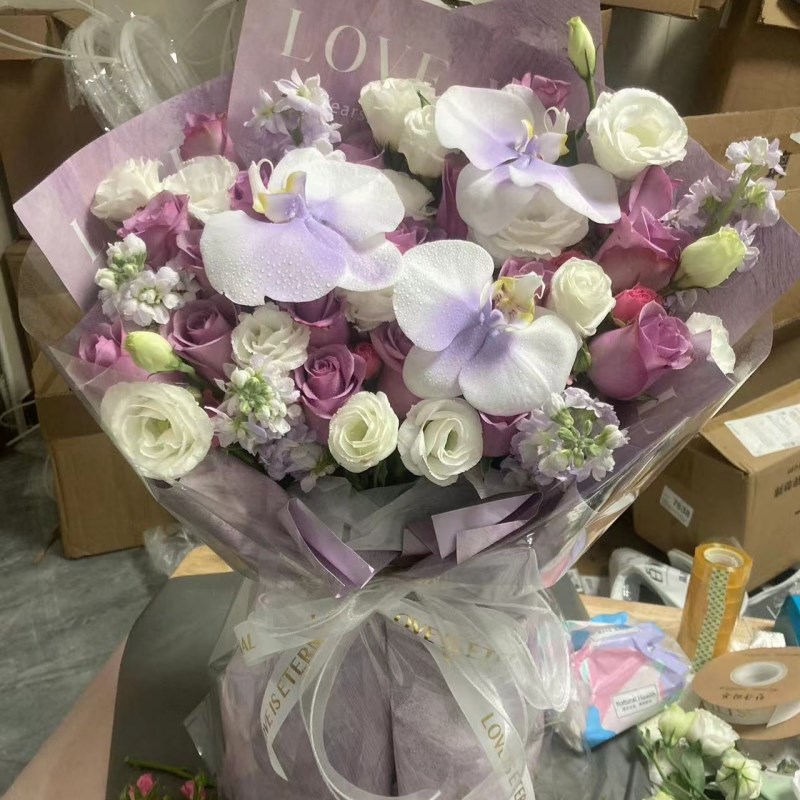 香港同城送花全港配送同城鲜花速递花店送花九龙港岛99支玫瑰花
