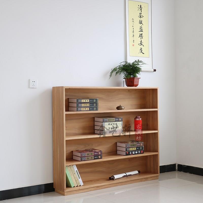儿童全实木矮书架落地原木简约多层书柜客厅储物柜学生绘本书架