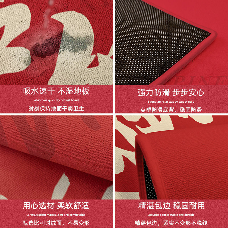 出入平安入户门地垫进门脚垫入户地毯防滑垫门外家用入门乔迁门垫