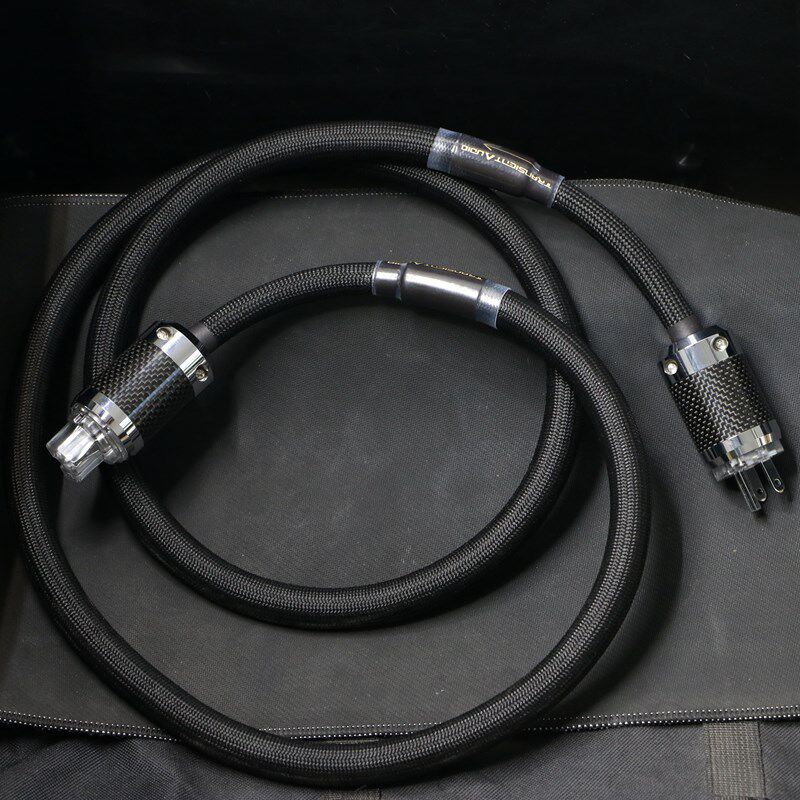 TRANSIENT 8N方芯铜HiFi音响功放电源线单晶铜发烧功放胆机电源线