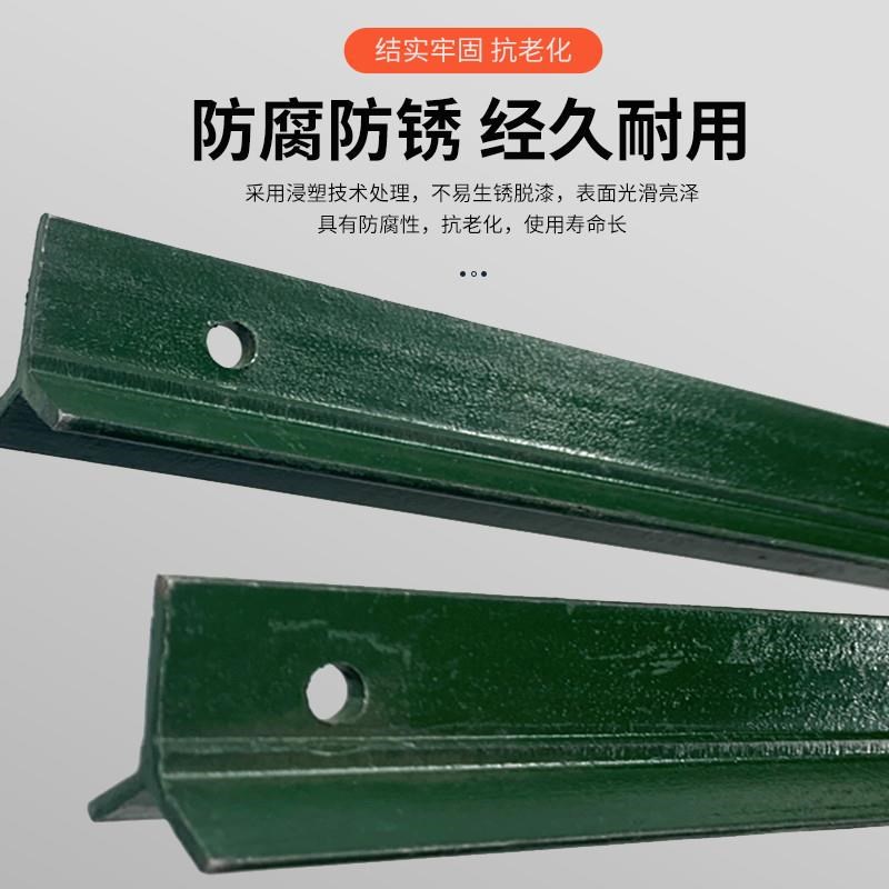 三角铁实心立柱铁丝网围栏杆防锈牛栏网柱Y型铸铁尖头加厚立柱