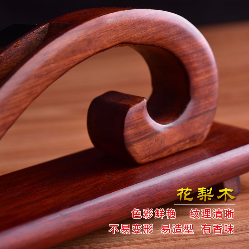 中国风苏州苏绣双面绣手工绣花梨木如意屏风摆件送老外礼物定制