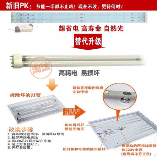 宽电压110V贴片灯LED吸顶灯改造灯板灯条长条圆形磁铁灯盘条形灯